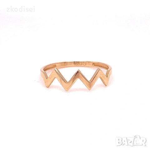 Златен дамски пръстен 0,94гр. размер:55 14кр. проба:585 модел:38816-5