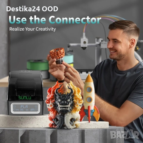 Конектор за 3D принтер филамент 1.75mm със 200 PTFE втулки, снимка 7 - Поялници и запояване - 53909864