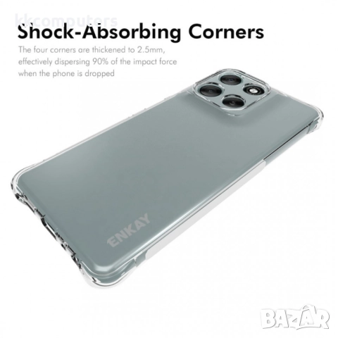 Калъф за Motorola Moto G86 5G / Power 5G и Скрийн протектор - Прозрачен, Антиприплъзгващ , Удароусто, снимка 2 - Калъфи, кейсове - 51940961