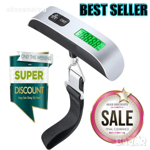 Нов джобен LCD преносим електронен кантар везна за багаж до 50 кг. със скала 10 гр. кантарче за дома, снимка 12 - Везни - 50390958
