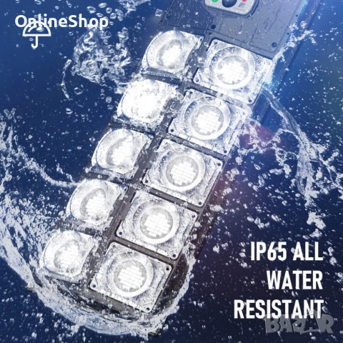 ПРОМО!!! Мощна соларна лампа с ефективно LED осветление, снимка 8 - Лед осветление - 53713973