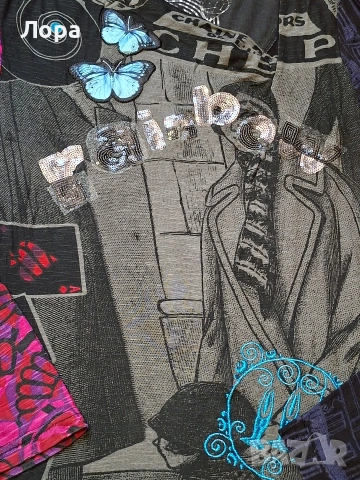 Дамска блуза Desigual , снимка 2 - Блузи с дълъг ръкав и пуловери - 53592376