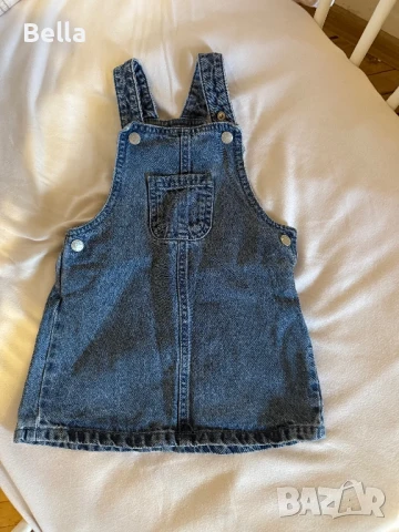 дънкова рокля, снимка 3 - Бебешки рокли - 51398843