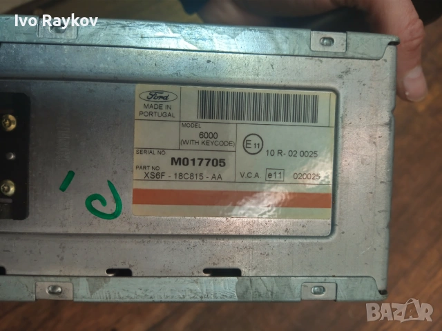 CD, радио за Ford Focus, Galaxy,  Ford Fiesta , XS6F18C815AA , XS6F-18C815-AA, снимка 6 - Части - 53734120