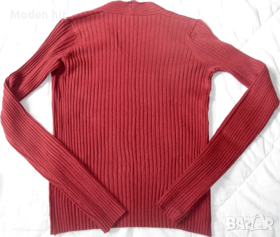 Пуловер цвят бордо, снимка 3 - Блузи с дълъг ръкав и пуловери - 50764856