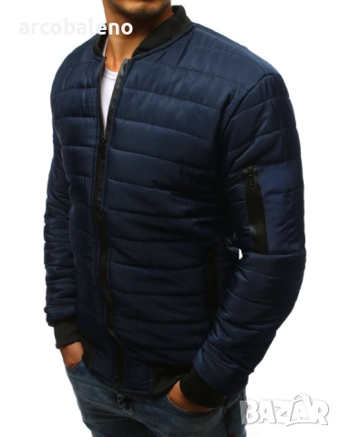 Мъжко ватирано бомбър яке, 2цвята , снимка 5 - Якета - 49145089