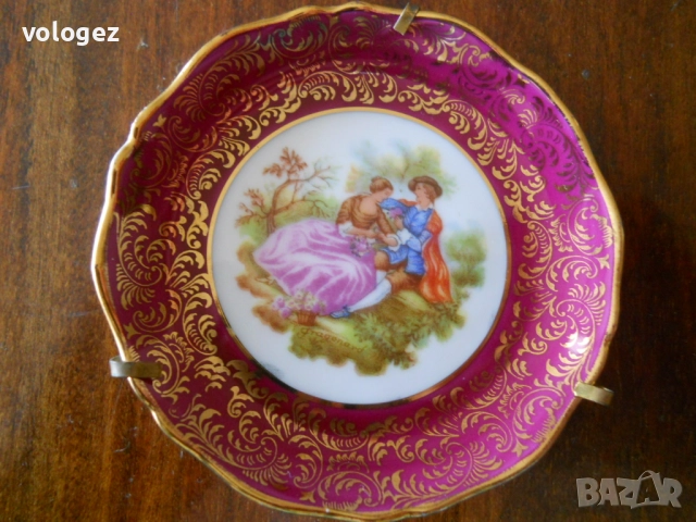 Порцеланови чинийки "Limoges" Франция, снимка 11 - Други ценни предмети - 49272657