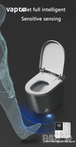 Мултифункционална розова смарт тоалетна L9 с биде, подгрев, сушене, масаж, снимка 6 - Други - 52472161