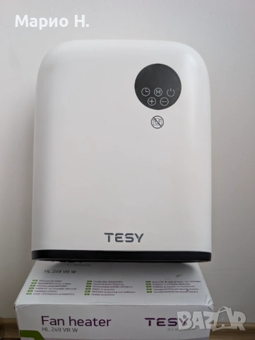 Вентилаторни печки за баня Tesy, 2000 W, IP24 с термостат, чисто нови, снимка 2 - Отоплителни печки - 54115440