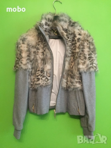 Дамско италианско яке с кожа от заек, размер М,марка Roberta Вlagi , снимка 3 - Якета - 51834076