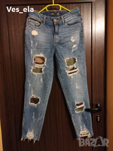 дънки с кръпки FB Sister