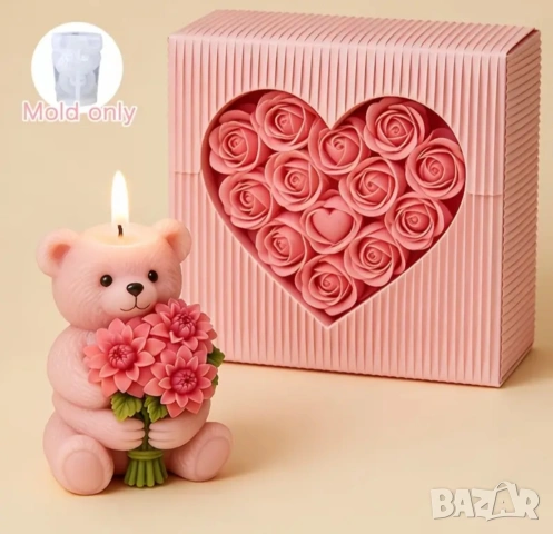 Молд мече с букет , снимка 4 - Форми - 53535560