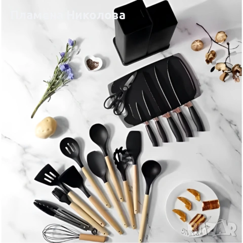 Кухненски комплект от 19 части Cheffinger KSUT01, снимка 3 - Прибори за хранене, готвене и сервиране - 53253750