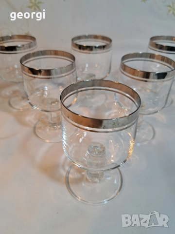 немски чаши с платинен пръстен 28/5, снимка 7 - Чаши - 51953321