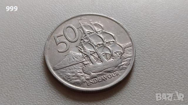 50 цента 1967 Нова Зеландия, снимка 1 - Нумизматика и бонистика - 45804575