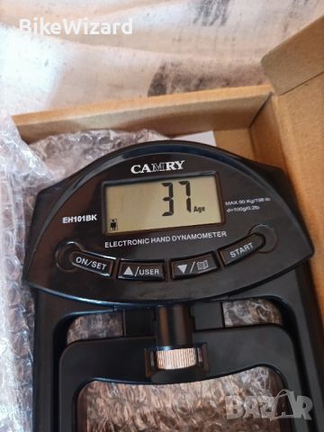 Camry Дигитален ръчен динамометър Измервател на силата на захващане  до 90 кг. НОВ, снимка 6 - Други спортове - 46304952