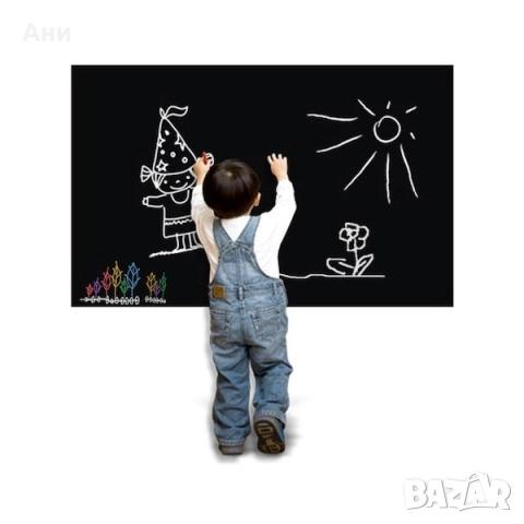 Самозалепващо фолио "черна дъска".