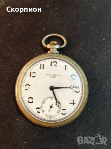 Швейцарски джобен часовник - HRONOMERU IKAR 17 РУБИНА - ПРОМОЦИЯ, снимка 12 - Джобни - 51648276