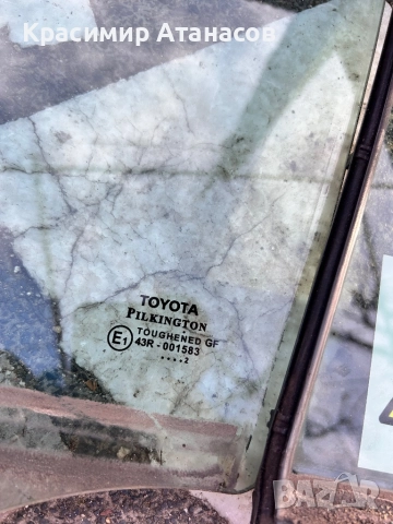 Прозорец страничен заден ляв за Тойота Авенсис T27. Седан 2009-2014г, снимка 3 - Части - 52559338