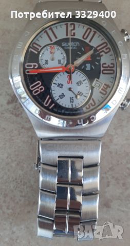 SWATCH-IRONY–DIAPHANE-Chronograph-stainless steel-water resistant-мъжки часовник, снимка 1 - Мъжки - 46181305
