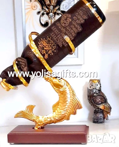 Оригинален подарък за юбилей 50 години с Дървото на живота и Златна риба, снимка 7 - Подаръци за юбилей - 50708339