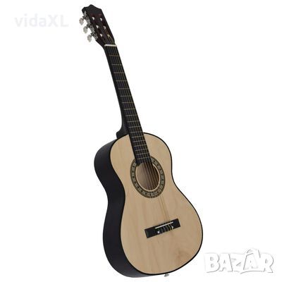 vidaXL Класическа китара за начинаещи и деца, 1/2, 34", липово дърво(SKU:70122, снимка 1 - Китари - 45948344