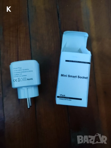 Zigbee 16A Smart Plug Умен Контакт Зигби с потребление power monitoring, снимка 1