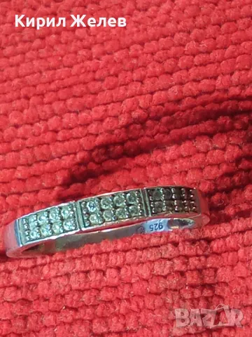 SWAROVSKI СКЪПОЦЕНЕН СРЕБЪРЕН ПРЪСТЕН СРЕБРО 925 с ЩЕМПЕЛ ЛЕБЕД на СВАРОВСКИ 47530, снимка 13 - Пръстени - 49733202