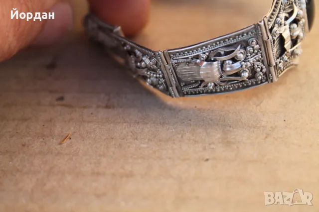 Дамска сребърна гривна , снимка 18 - Гривни - 49405246