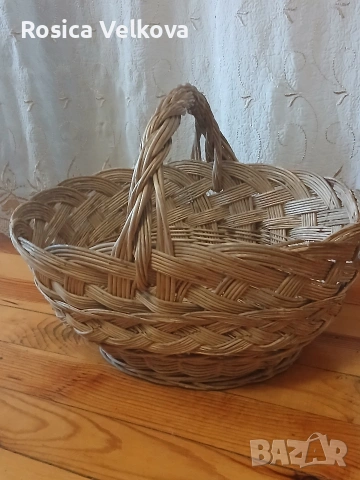 Ръчно плетена кошница 