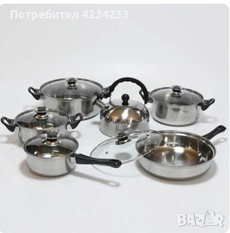 Комплект тенджери 12 части 