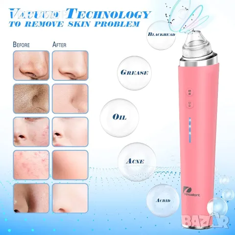 Нов смарт Вакуум уред за отстраняване черни точки, пори с камера за лице, снимка 4 - Тримери - 49639582