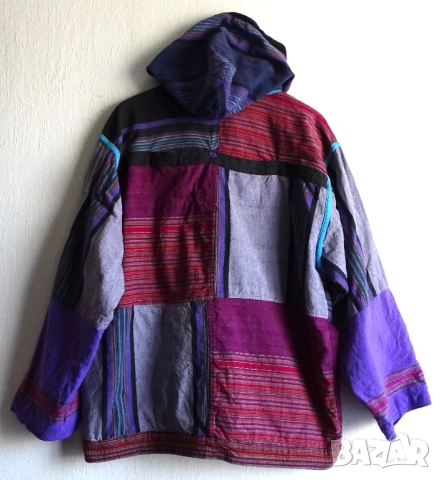 Хипи дамско яке с качулка XL, снимка 2 - Якета - 52351433