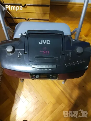 Jvc  rc-st1 radio cd cassette радио касетофон, снимка 3 - Радиокасетофони, транзистори - 49518842