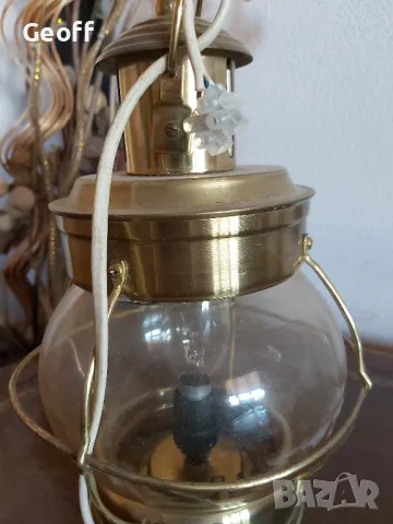 Brass hanging/standing Cabin Lamp,  230v., снимка 1