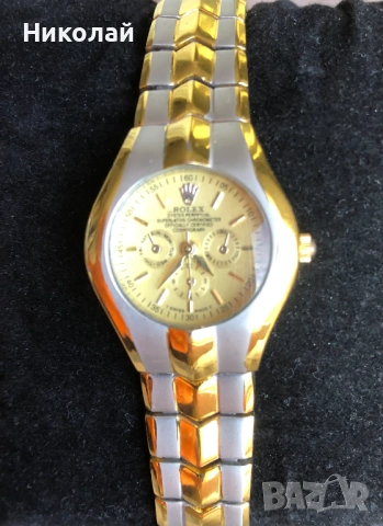 Стилен дамски часовник по модел на Rolex Cosmograph Daytona Oyster Perpetual, нов, кварц, елегантен, снимка 11 - Дамски - 38348038