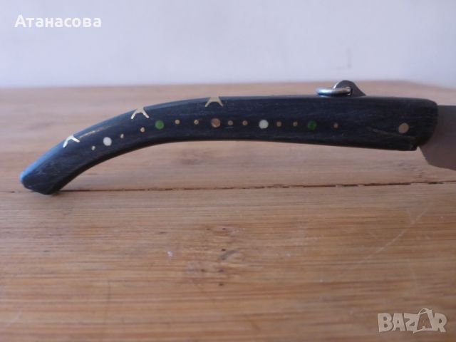 Рядко джобно ножче сойка рог БГА Балкан, снимка 7 - Антикварни и старинни предмети - 45225532