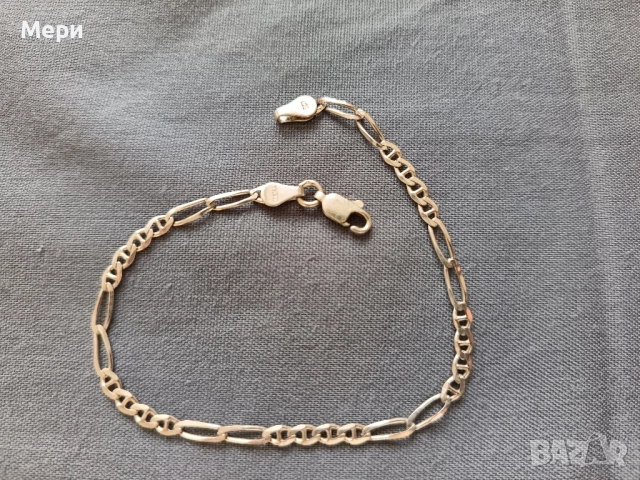 Сребърна гривна 18 см. 