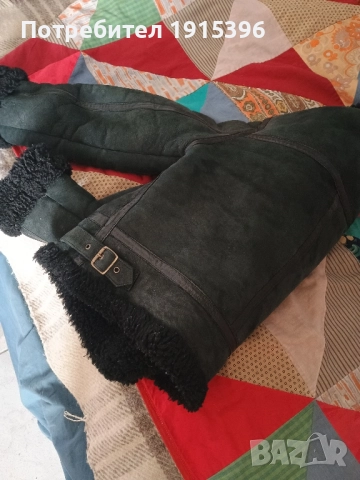 Късо сиво палтенце с каракул , снимка 5 - Якета - 51952461