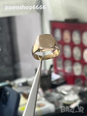 Златен мъжки пръстен 14 карата 7 грама , снимка 5 - Пръстени - 54023102