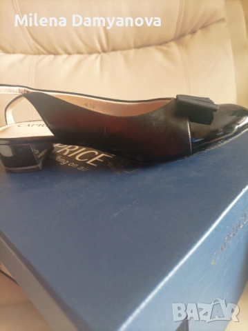 Елегантни летни обувки Caprice, естествена кожа, нисък ток, снимка 2 - Дамски елегантни обувки - 53884507