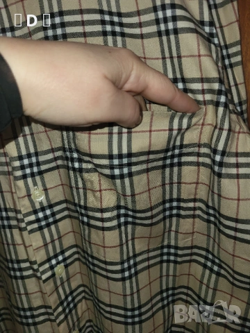 BURBERRY оригинална мъжка риза М-Л, снимка 3 - Ризи - 53566393