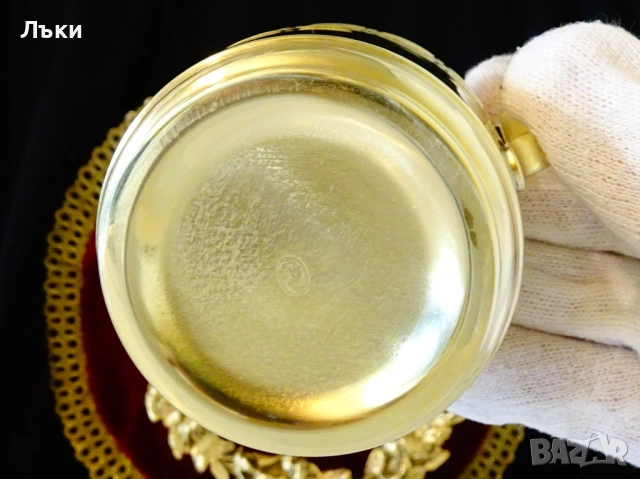 Позлатена чаша от месинг Jürst & Co.,стил Art Nouveau. , снимка 5 - Антикварни и старинни предмети - 53010670