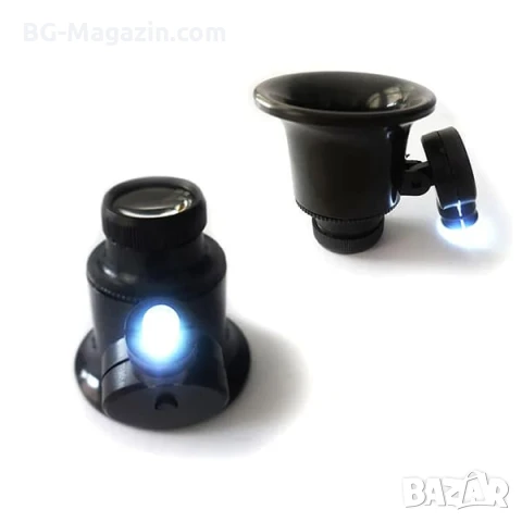 Мощна увеличителна лупа за глава око с лед осветление 20 Х очила за часовникари бижутери ремонт, снимка 8 - Други инструменти - 50921230