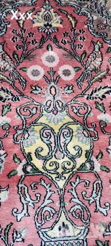 Ръчно тъкана копринена пътека.Топ антика за ценители., снимка 4 - Пътеки - 53847843