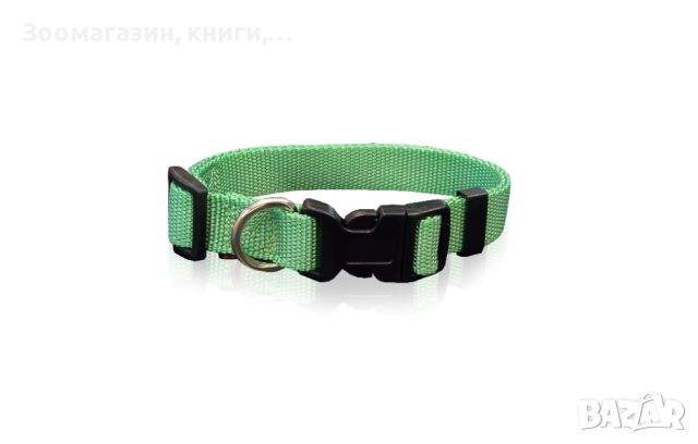 Нашийник за куче S 1.5 x 22-40 см - Pet Interest Plain Line Collars Fluo colors Light Green 3105-S, снимка 1 - За кучета - 46199323