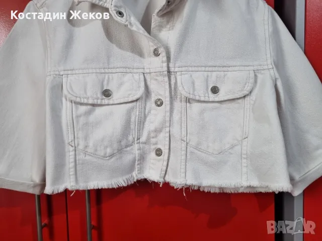 Дамско оригинално дънково якенце.  ZARA , снимка 3 - Якета - 47094575