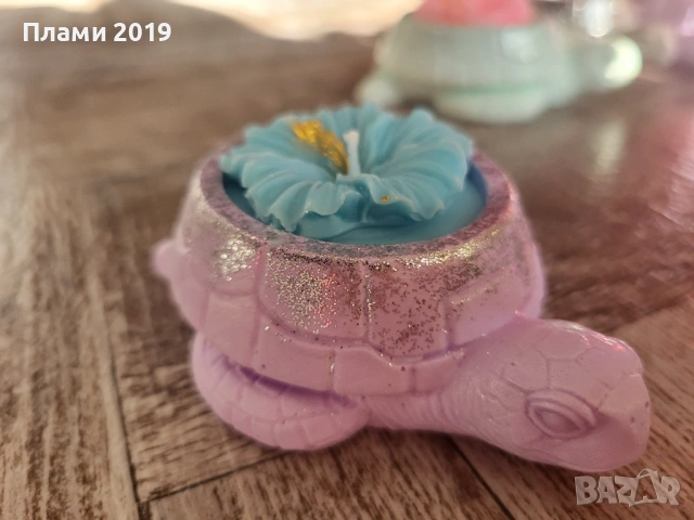 Ръчно изработена керамика с ароматна свещ , снимка 2 - Декорация за дома - 53641356