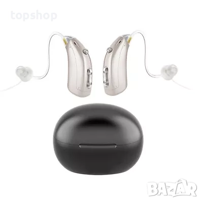 Нови слухови апарати с кутийка за зареждане, за двете уши, преносим усилвател на звука. Акумулаторен