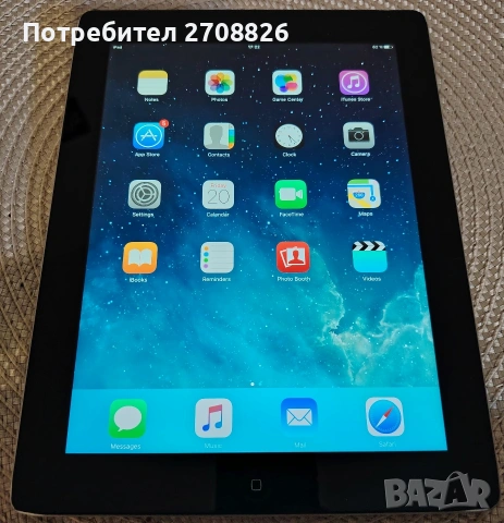 БАРТЕР /ПРОДАЖБА ! Apple iPad Wi-Fi 3rd Gen 16GB черен MC705KN зарядно